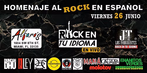 Una Noche de ROCK EN TU IDIOMA en Calle Ocho