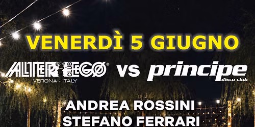 🔥 VENERDÌ 5 GIUGNO 🔥 ALTEREGO vs PRINCIPE La Isla Summer Club 🌴 — Pesca Sportiva "Parco la Valle"