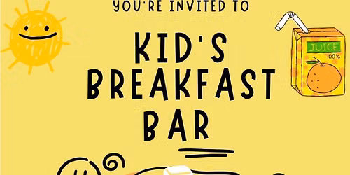 Kids breakfast bar