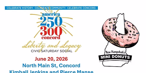 New Hampshah's Mini Donuts is with Liberty and Legacy