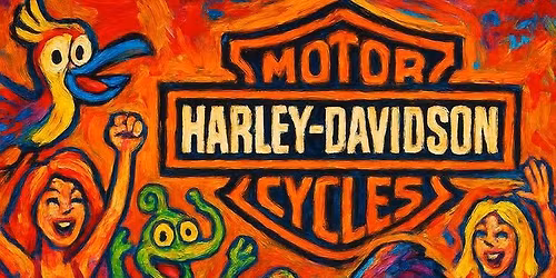 La Jolly Expo avec Acryliquexpo s\u00e9rie 'Croco Harley Davidson'
