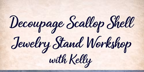 Scallop Shell Jewelry Stand  
