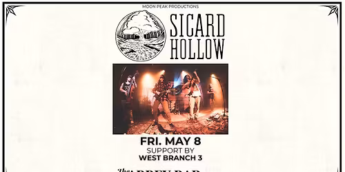 Sicard Hollow at The Abbey Bar w\/ West Branch 3 | Harrisburg PA