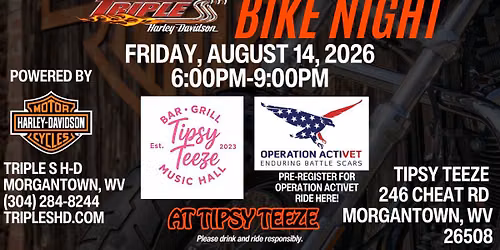 Bike Night at Tipsy Teeze