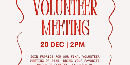 Volunteer Meeting & Cookie Swap