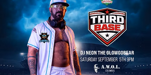 Third base: DJ Neon the Glowgo Bear
