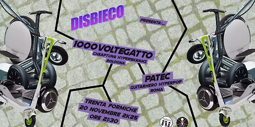 Disbieco#16: 1000voltegatto + Patec live \u2726 RAY LWT01 djset \u2726 Trenta Formiche