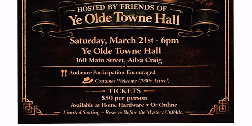 Murder Mystery Dinner