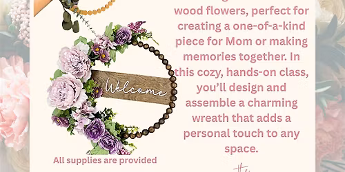 Beaded Wreath Welcome Signs