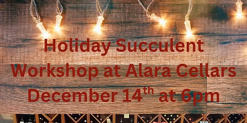 Succulent Wreath Workshop