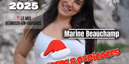 S\u00e9ance photos et d\u00e9dicaces de Marine Beauchamp !