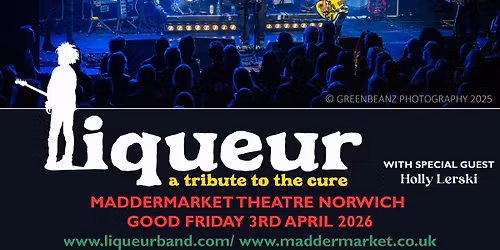 Liqueur Cure tribute anniversary show at Maddermarket Norwich