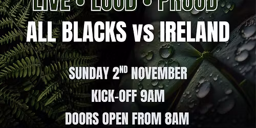 All Blacks vs Ireland LIVE