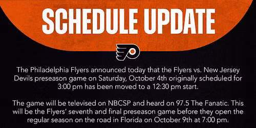 New Jersey Devils vs. Philadelphia Flyers