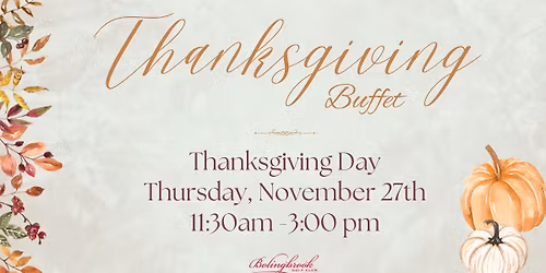 Bolingbrook Golf Club's Annual Thanksgiving Buffet