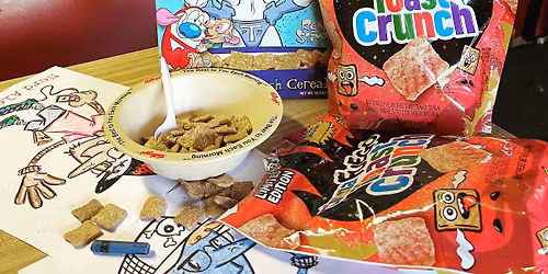 Cereal & Cartoons in the Arcade! 