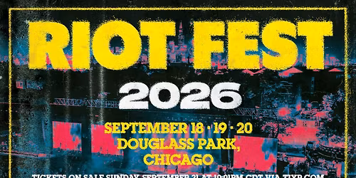 2026 Riot Fest - Sunday at Douglass Park