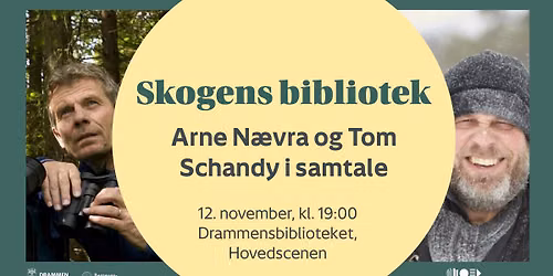 Skogens bibliotek \/\/ Arne N\u00e6vra og Tom Schandy i samtale