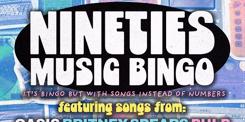 90s Music Bingo