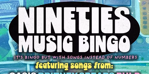 90s Music Bingo