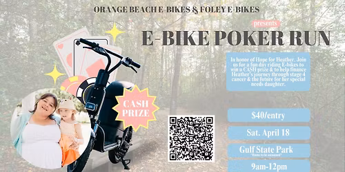 E-Bike Poker Run In Honor of Hope For Heather