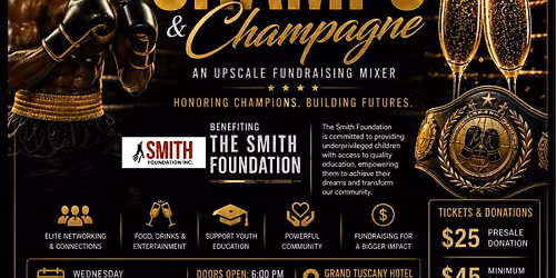 Htown's Experience Presents : CHAMPS & CHAMPAGNE Fundraising Mixer