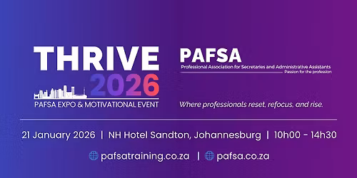 PAFSA Thrive 2026 - Kick-Off Event