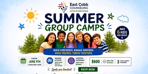 Kids Summer Small Group Therapy!