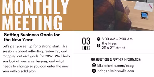 2026 Planning: Setting Business Goals for the New Year