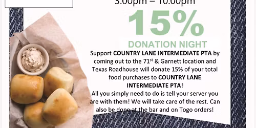 Texas Roadhouse Spirit Night!