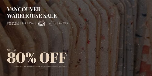 VANCOUVER WAREHOUSE SALE