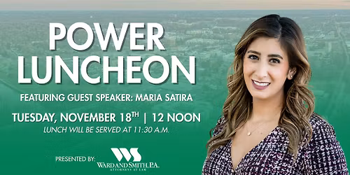 November Power Luncheon - Maria Satira