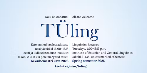 T\u00dcling: keeleteaduse loengusari