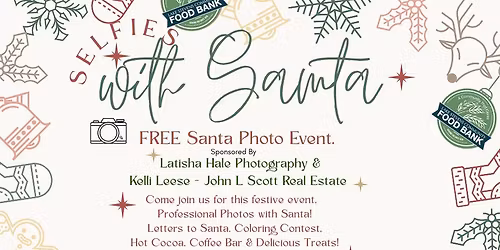 Free Santa Photo Event & Holiday Activities- Pet Friendly for the last hour