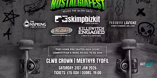 Nostalgiafest - Clwb Crown, Merthyr Tydfil