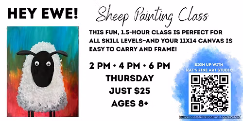 Hey Ewe! Sheep Painting at the Stephenson County Fair (3 time slots)