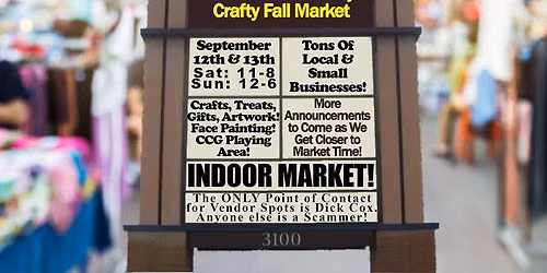 DNCE's Mid-County Crafty Fall Market @ Central Mall