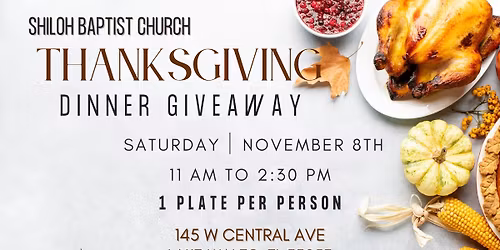 Thanksgiving Dinner Giveaway