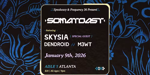 Somatoast, Skysia, Dendroid, M3WT @ Aisle 5
