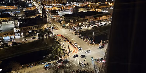 Party at the top of the plaza