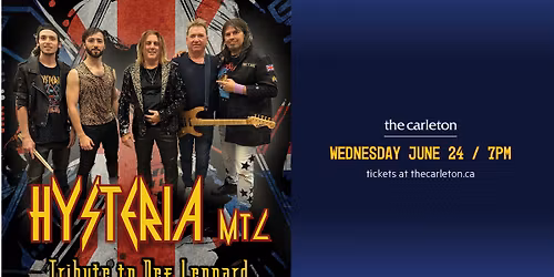 Hysteria MTL Tribute to Def Leppard Live at The Carleton