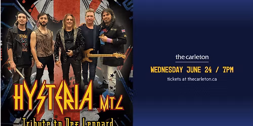 Hysteria MTL Tribute to Def Leppard Live at The Carleton