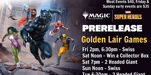 Magic the Gathering: Marvel Super Heroes Pre Release Events