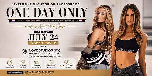 NYC Fashion Photography Shoot | 2 International Dutch Models | Love Studios