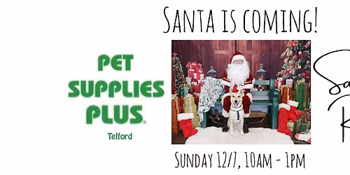 Santa pics at Pet Supplies Plus - Telford