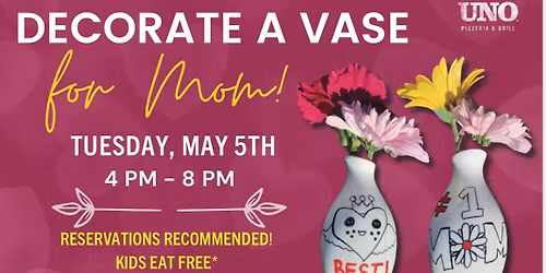 Decorate a vase for Mother\u2019s Day