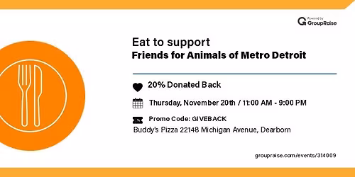 Buddy's Pizza Dearborn Fundraiser