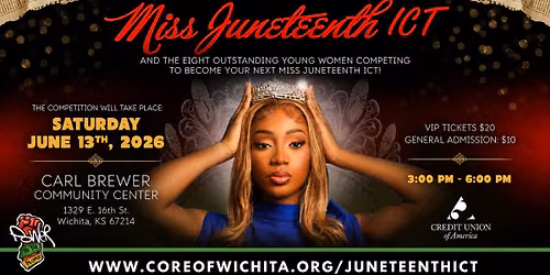 2026 Miss Juneteenth ICT Scholarship Pageant