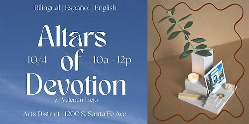 Altars of Devotion: A Pottery Experience w\/ Valentin
