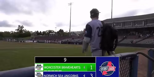 Worcester Bravehearts at Norwich Sea Unicorns Baseball at Dodd Memorial Stadium